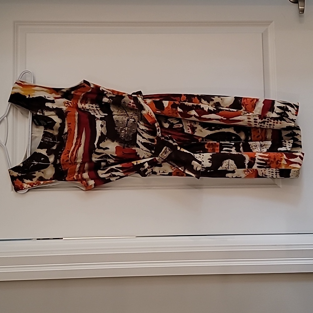 Multi coloured wasted dress
